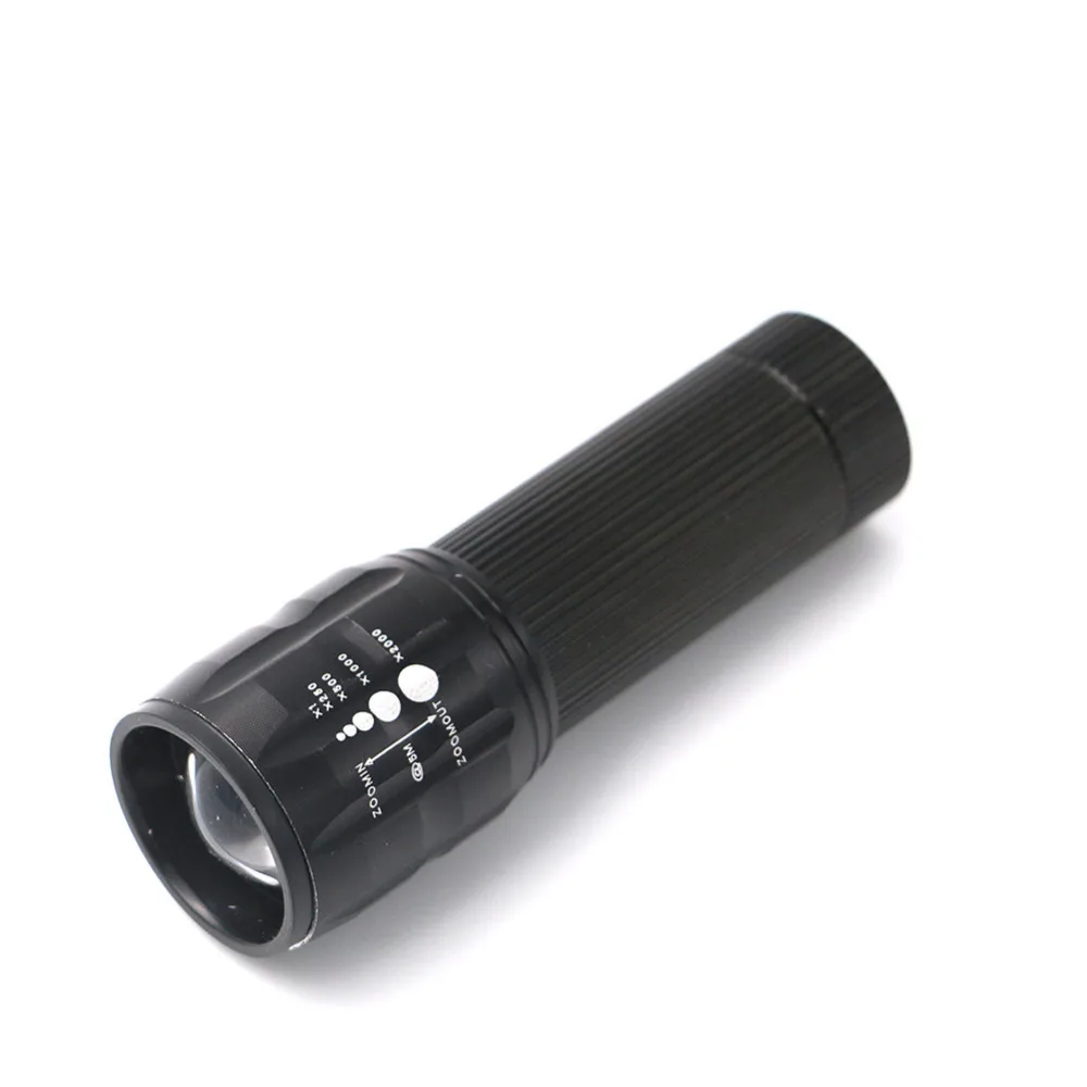 Высококачественный Q5 2000 люмен Водонепроницаемый мини черный светодиодный светильник-вспышка 3 режима масштабируемый тактический фонарь светильник