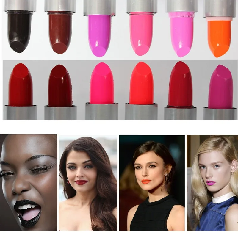 

Matte Cheap Makeup Lipstick 24 hours Long Lasting Batom Pigment Heng Fang Waterproof Red Pink Lip Balm Beauty Cosmetics labiales