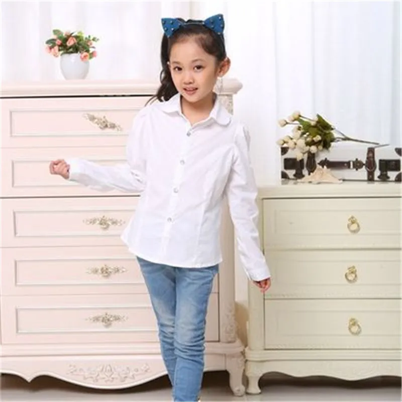 white formal shirt for girls