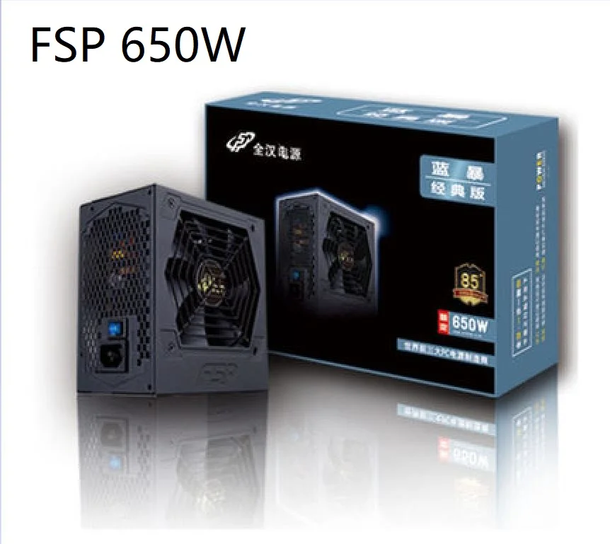 FSP Blue Storm Power Devil 650 новый бесшумный настольный компьютер номинальный источник