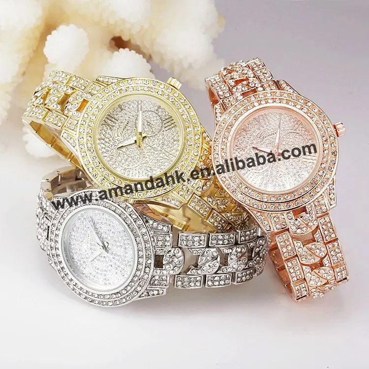 Женские часы со стразами розовое позолоченное роскошное дамское Рождественский подарок модные металлические часы женские наручные часы XR 8836