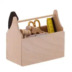 1:12 Кукольный дом деревянный набор инструментов набор мебели для кукольной мебели Декор АССС-ножницы молотковая Пилообразная коробка