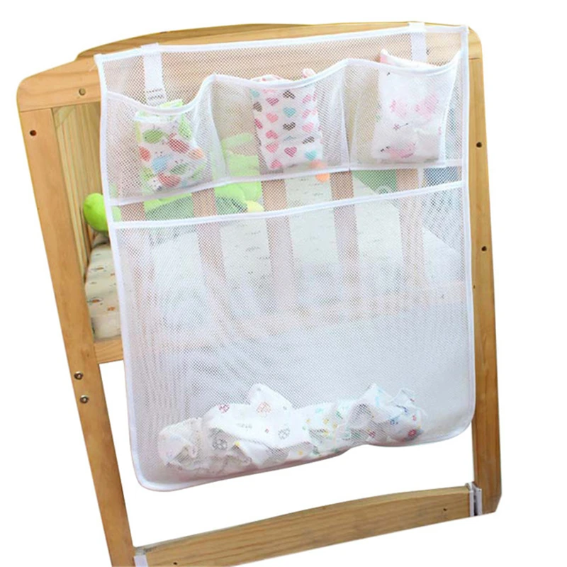 

Large Baby Bed Storage Hanging Organizer bag Easily Fix On baby Bed Crib Strollers Organizer Storage diaper bag baby nappy bag