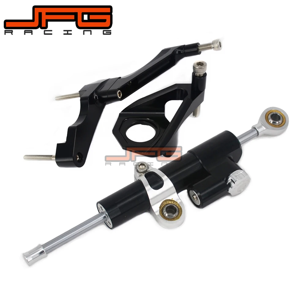 

CNC Steering Damper Stabilizer Linear Reversed Safety Control & Adapter Bracket For GSXR600 GSX600R GSXR750 GSX750R 2004 2005