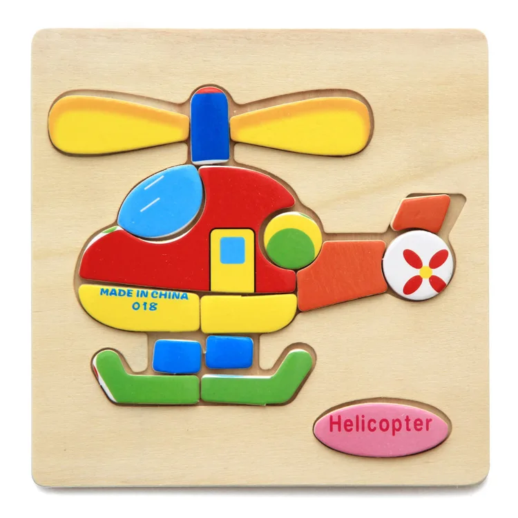 Привлекательный мультфильм деревянные игрушки-головоломки паззлы для детей детская головоломка обучения Образование развивающие игрушки для детей игрушка головоломка пазлы для взрослых бизиборд игрушки развивающие пазл - Цвет: Wood Toys