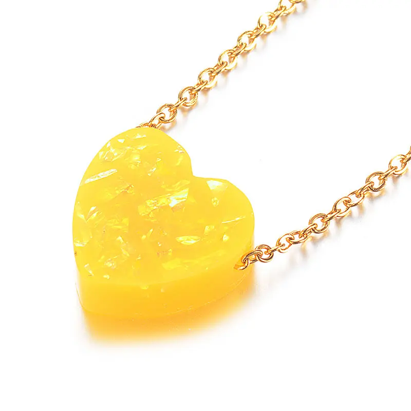 Collar con colgante en forma de corazón para mujer, 6 colores, 12 mm, 2025_voghion.com