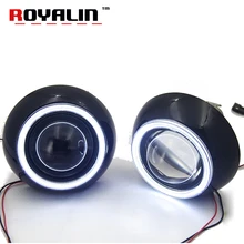 ROYALIN 3 0 Metal Xenon Lens for Iris Shroud w LED COB Angel eyes Demon Eyes