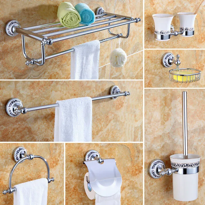 

Free shipping towel rack,towel ring,towel holder,paper holder,cup holder,soap basket,toilet brush holder bathroom hardware set