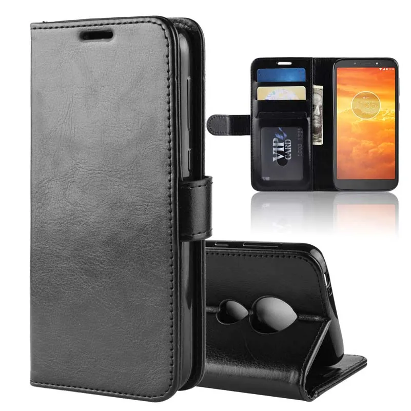 YINGHUI Magnetic Wallet Luxury Elegant R64 Skin Leather Phone Case For Moto E5 Play Go | Мобильные телефоны и аксессуары