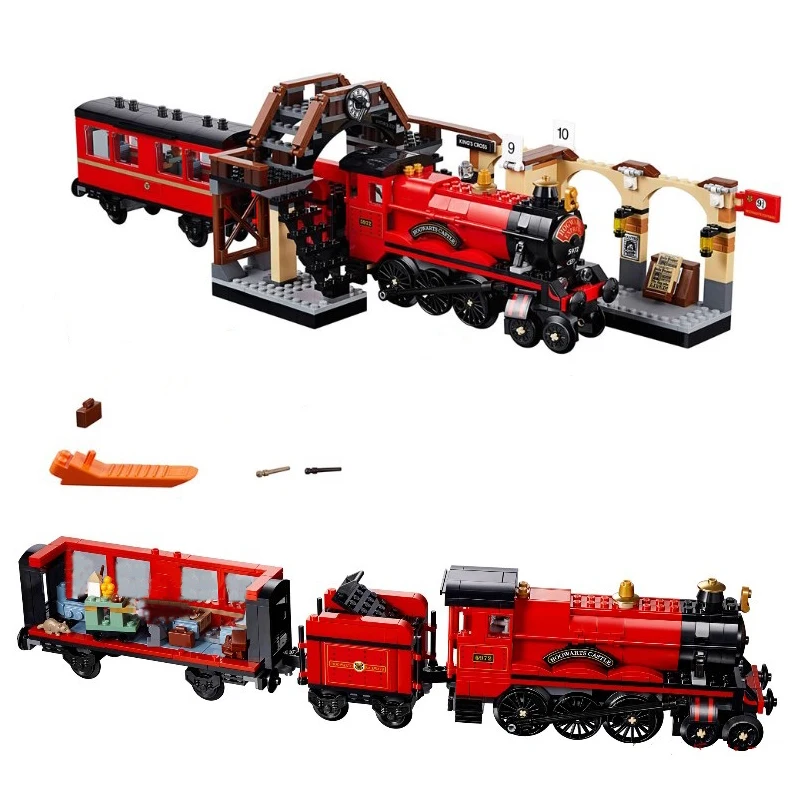 Nouveau Harri Magic Potter Express Train Compatible Harri Potter 75955 blocs de construction briques pour enfants jouets de noël cadeaux