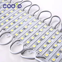 100 шт. 5050 5 светодиодный модуль освещения DC12V водонепроницаемый светодиодный модуль, белый/теплый белый/красный/зеленый/синий цвет