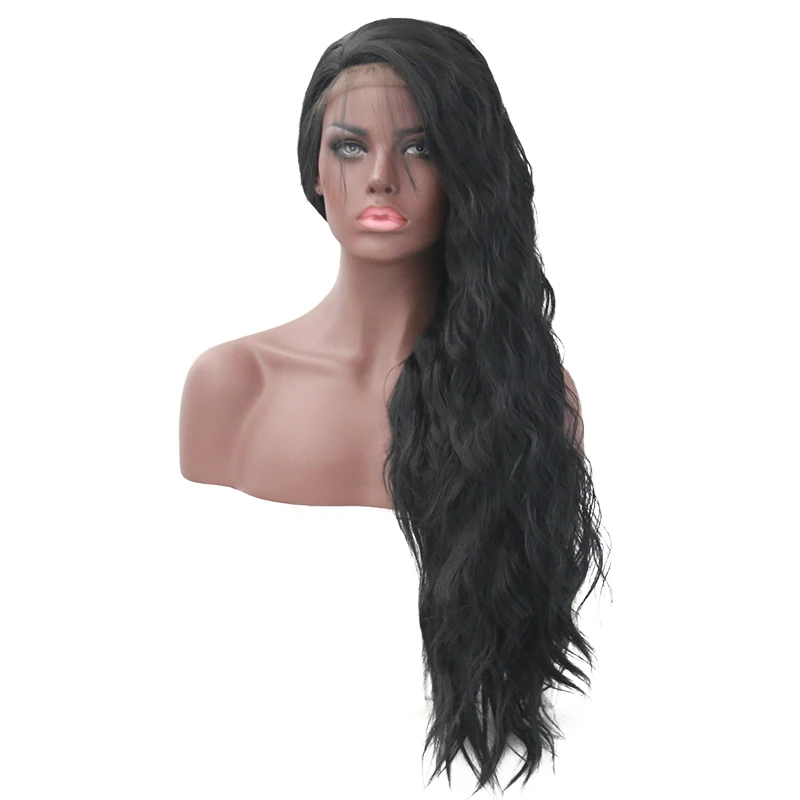 JOY & BEAUTY парик из синтетического кружева спереди 22 28 дюймов длинные черные