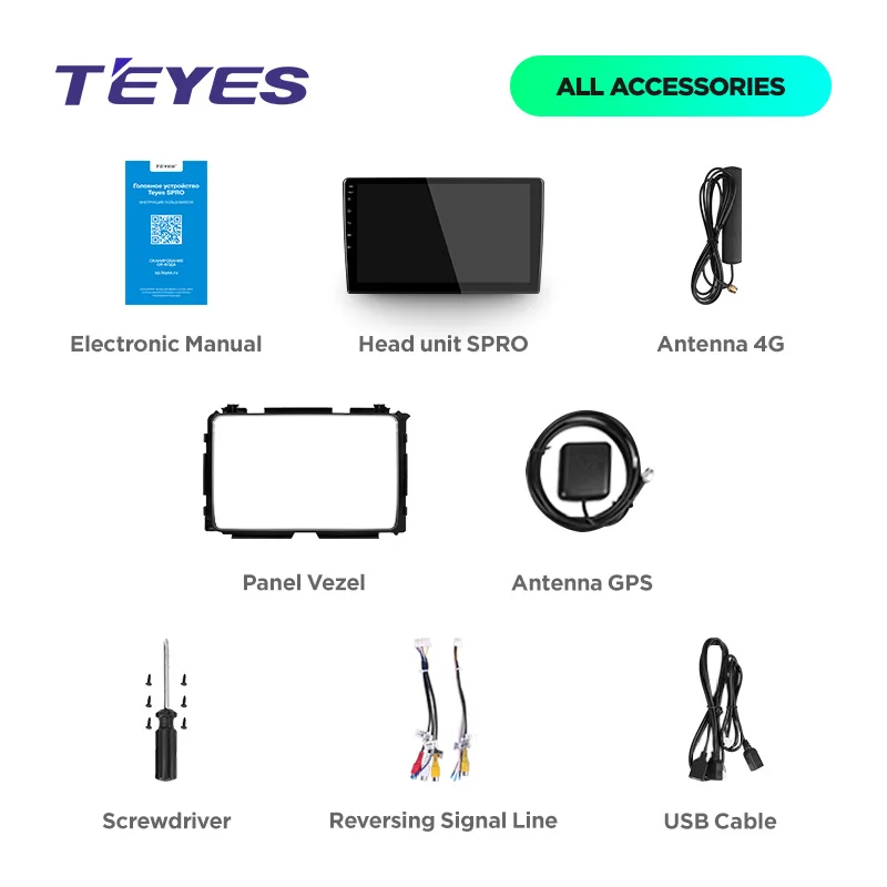 TEYES SPRO Штатная магнитола для Хонда Везел Honda Vezel Android 8.1, до 8-ЯДЕР, до 4+ 64ГБ 32EQ+ DSP 2DIN автомагнитола 2 DIN DVD GPS мультимедиа автомобиля головное устройство