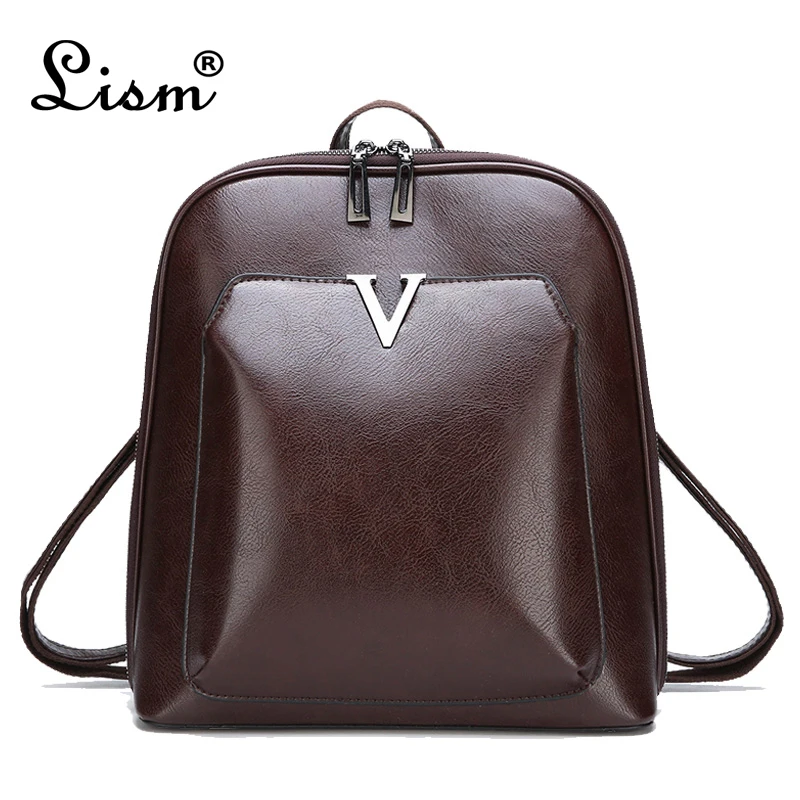 Винтажный рюкзак брендовая роскошная кожаная женская сумка на плечо большой емкости школьная сумка для девочки Досуг Рюкзак женский