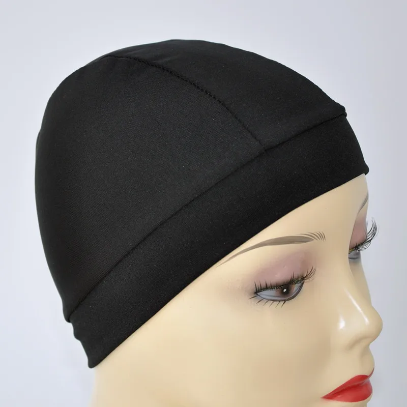 

Black Spandex Dome Caps For Making Wigs Snood Nylon Strech Caps High & Tight Band Full Size For The Perfect Fit Wig Caps