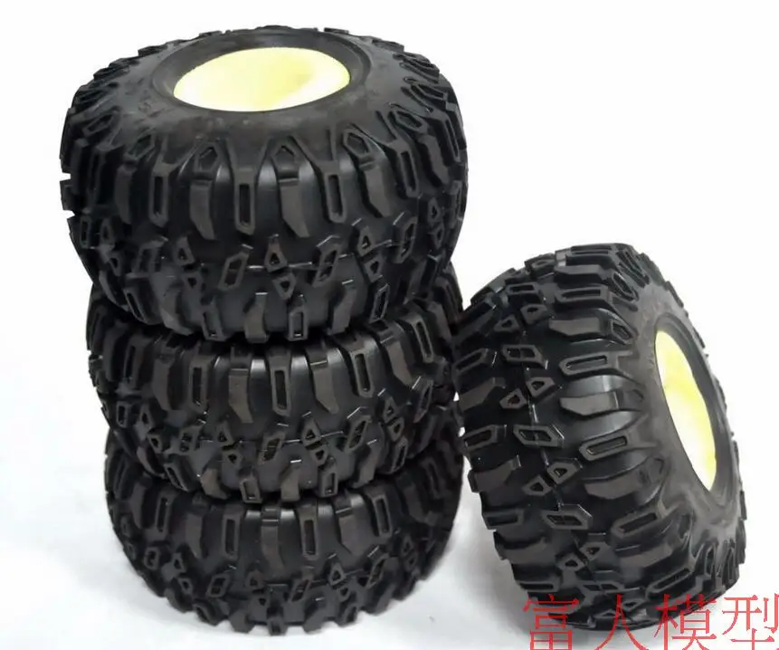 

axial 2.2 125mm 1/10 Crawler soft Tire set for 1/10 RC Rock Crawler Axial Tamiya Traxxas 4pcs