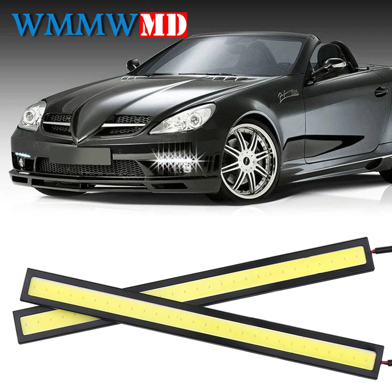 

2Pcs 17CM LED COB DRL Daytime Running Lights Waterproof External Car Styling Car Parking Fog Bar Turn Signal Lamps Accessories