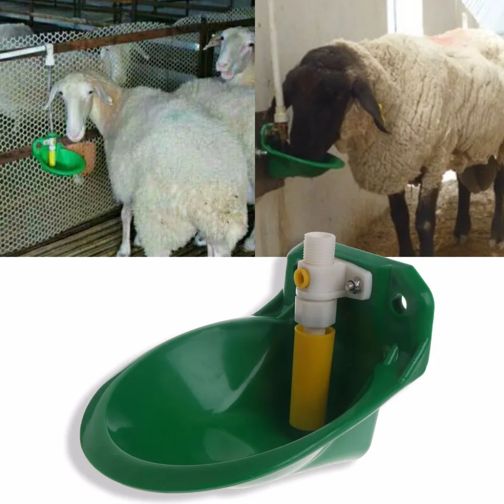 Automatic Sheep Water Bowl Plastic Cattle Drinker Valve Animals