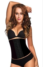 FEDEX 50pcs/lot HOT Waist Workout Cincher Underbust Steel Boned Body Shaper Shapewear latex rubber Corset S-3XL Women girl