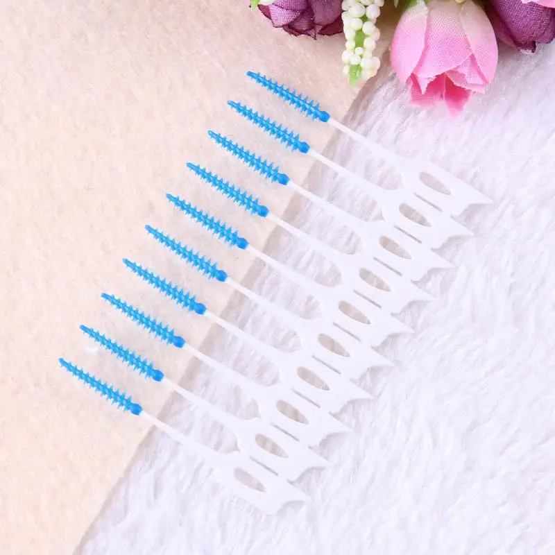 

Floss Sticks Adults Interdental Brushes Clean Between Teeth Floss Brushes Toothpick ToothBrush Dental Oral Care Tool