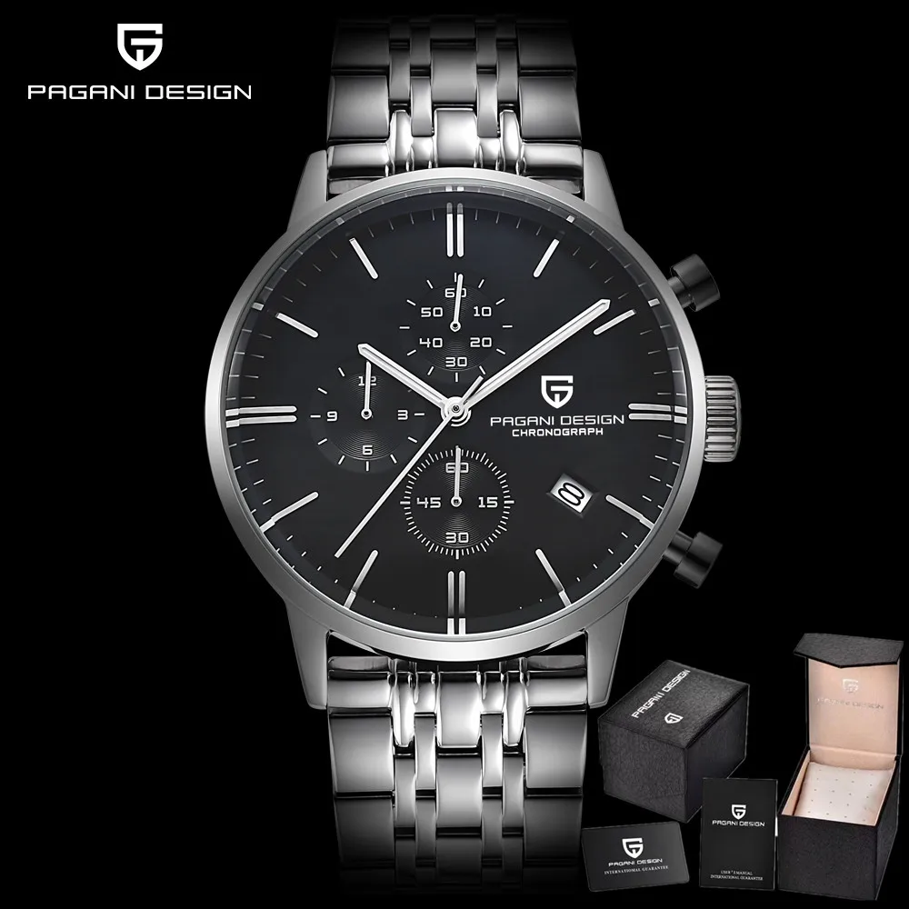 Men Watches Brand Luxury PAGANI DESIGN Watch Waterproof Sport Military Quartz Watch Clock Men Relogio Masculino