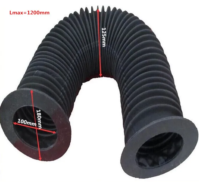 CNC expansion type round accordion bellow cover,ID 100mm,flange