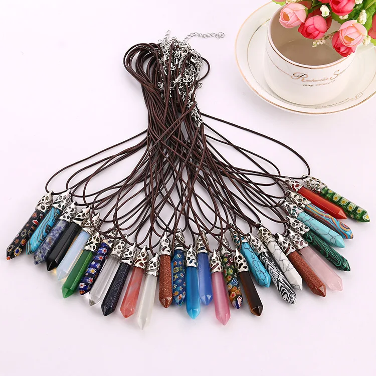 

Natural Crystal Agate Hexagonal Pendant For Friends Gifts, Clothing Loose Beads