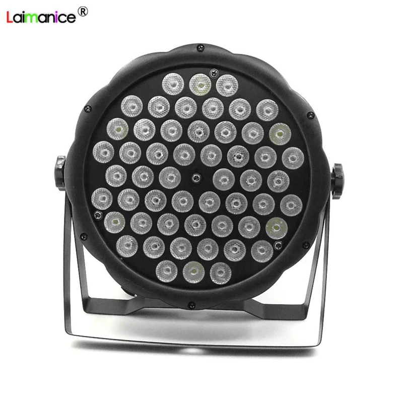

AC 220V Lighting Par Led DJ PAR 54 x 3W LED Light 8CH RGBW PAR 64 DMX512 DJ Stage Party Show Birthday Decoration EU US Plug