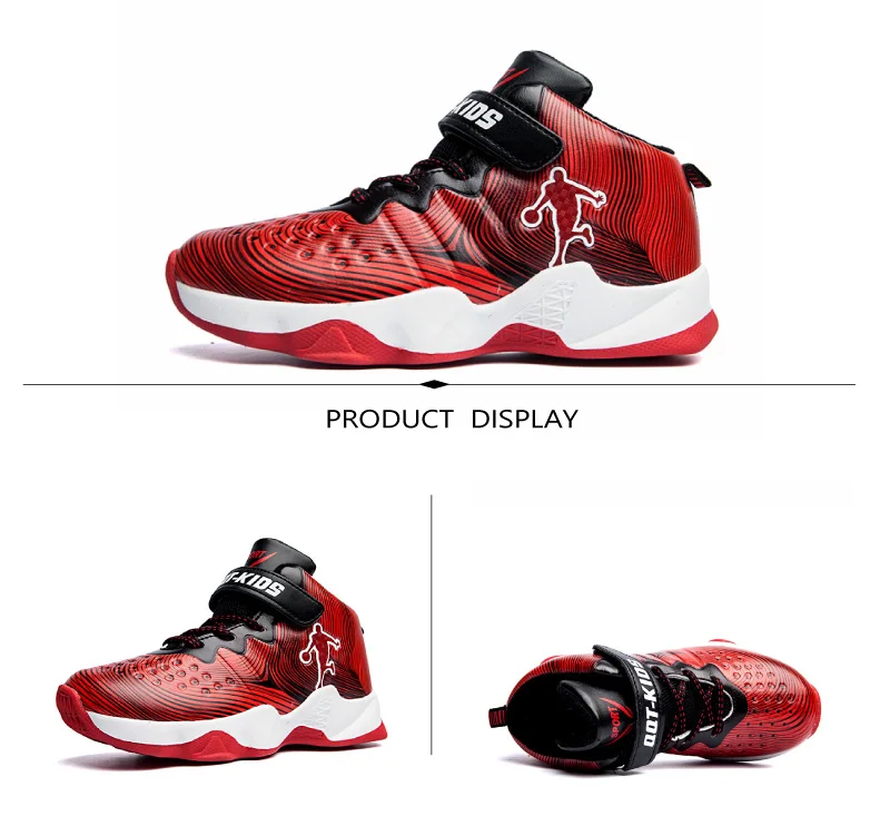 2019 New Sneakers Kids Basketball Shoes for Boys Sport Shoes Non-slip Children's Shoes Outdoor Sneakers Boy Shoes (9)