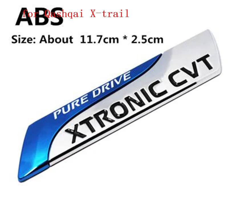 1pcs-PURE-DRIVE-XTRONIC-CVT-3D-Car-emblem-Badge-for-Nissan-Qashqai-X-trail-Juke-Tenna (3)