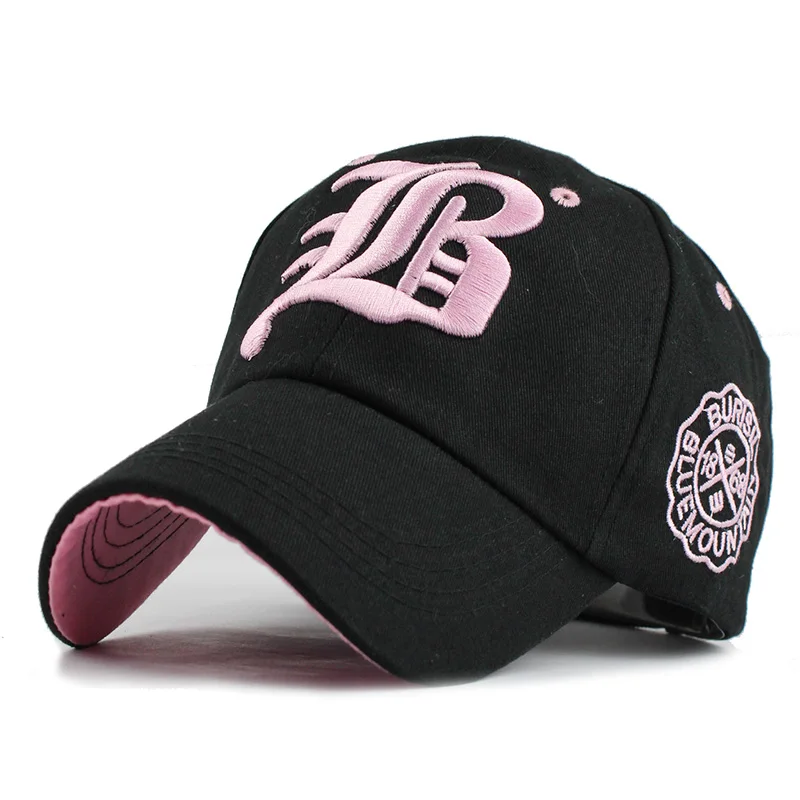 [FLB] Новые брендовые шапки с надписью, хип-хоп шапка, модная бейсболка, замшевая бейсболка, одноцветная бейсболка для мужчин и женщин, F218 - Цвет: F218 LB Black Pink