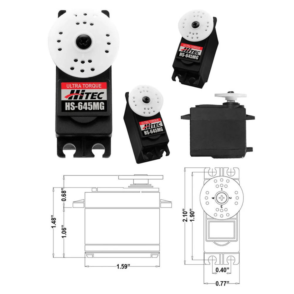 Register shipping 1pcs 100 Original Hitec 645MG HS645 645 MG HS 645 HS 645MG Steering Servo
