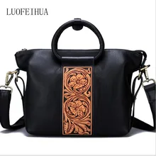 Женская сумка из натуральной кожи, новинка, оригинальная сумочка, ручная работа, замша, кожа, резьба, индивидуальная многофункциональная сумка