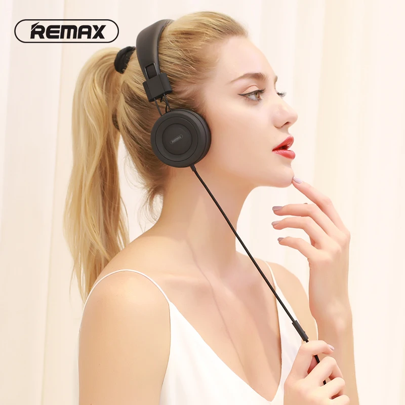 Игровые наушники Remax с Hi Fi звуком и HD микрофоном шумоподавлением 3 5 мм AUX проводная