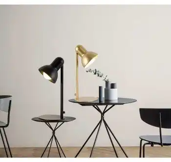 

Classic Iron Desk Lamps E27 LED Table Lamp for Office Reading Night Light Bedside Home Cafe Aisle Hall Read Lamp