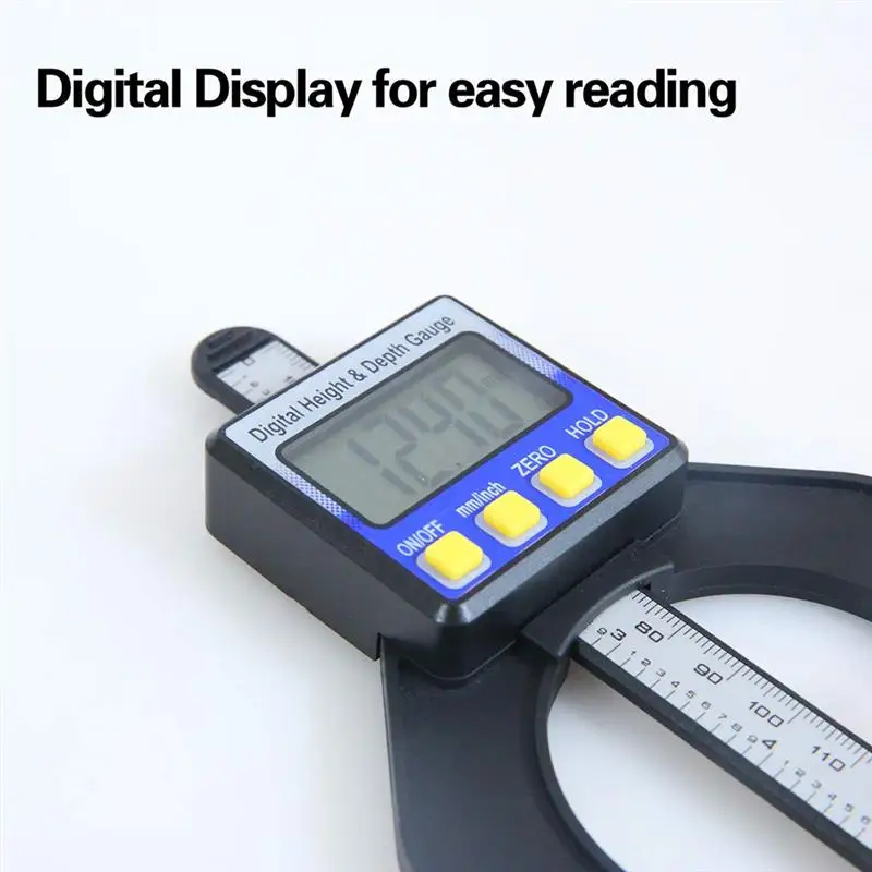 Штангенциркули 0-80 мм lcd Цифровой измеритель глубины высоты цифровой Электронный штангенциркуль магнитные ножки столы деревообрабатывающие измерительные инструменты