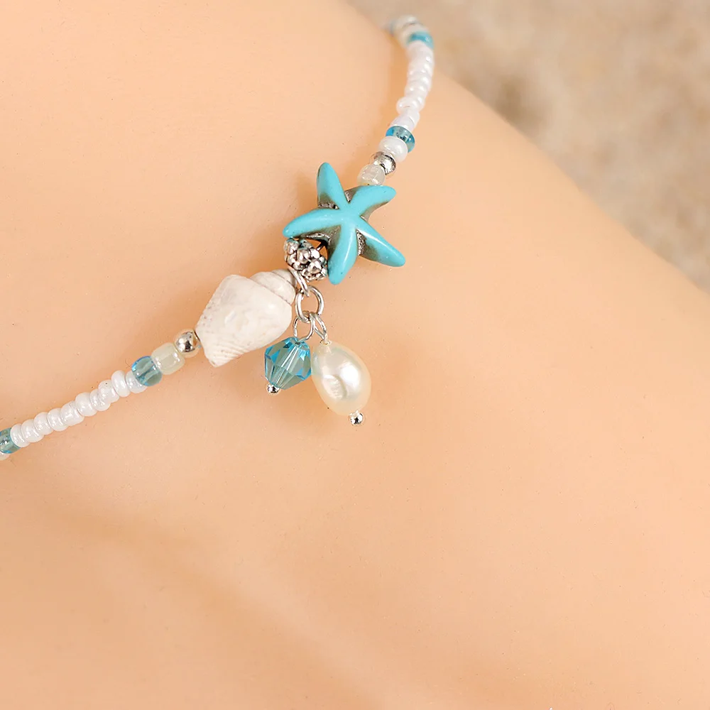 

1 Pc Bohemia Shell Anklet Beads Starfish Anklets Women Fashion Sandal Bracelet Foot Chain Jewelry