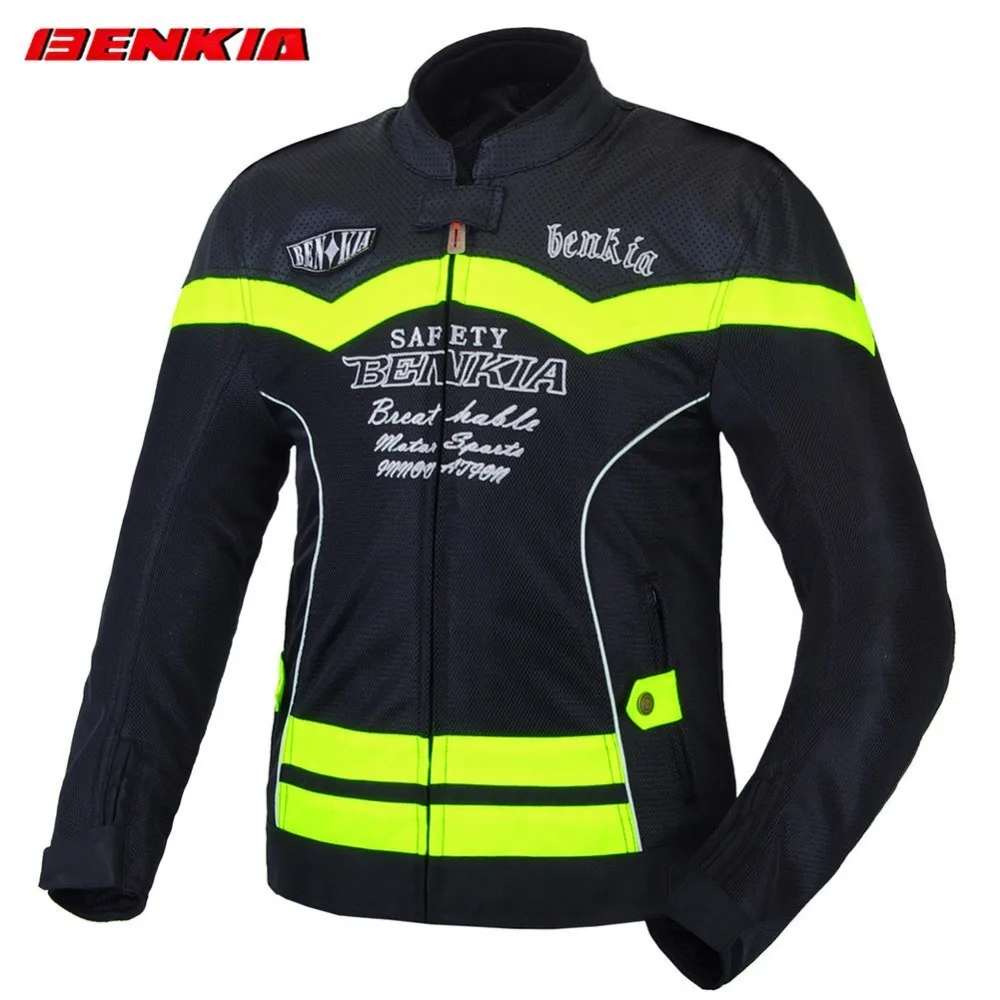 

BENKIA JS55 Motorcycle Jacket Summer BreathableMotocross jacket Motorcycle Racing Suit Mesh Ventilation Riding Anti-fall Jacket