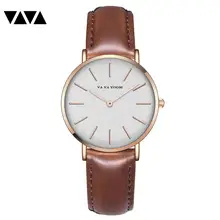 VA VA VOOM New Fashion Brand Rose Gold Leather Watches Women ladies casual dress quartz wristwatch reloj mujer VA-36CB цена VA VA VOOM New Fashion Brand Rose Gold Leather Watches Women ladies casual dress quartz wristwatch reloj mujer VA-36CB цены онлайн