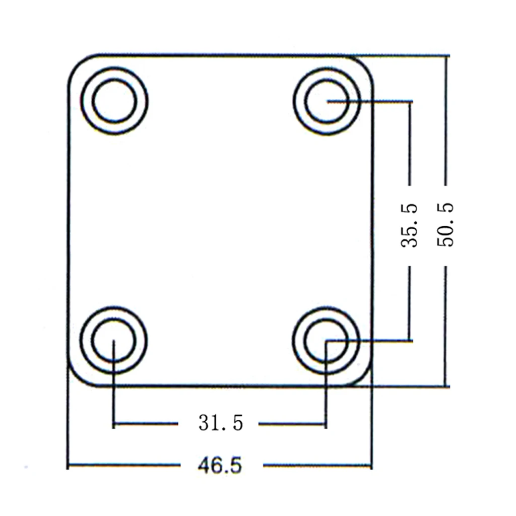 1/4'' 6.35mm Oval Indented Guitar Jack Socket Plate with Neck Plate for Fender Strat Tele Guitar