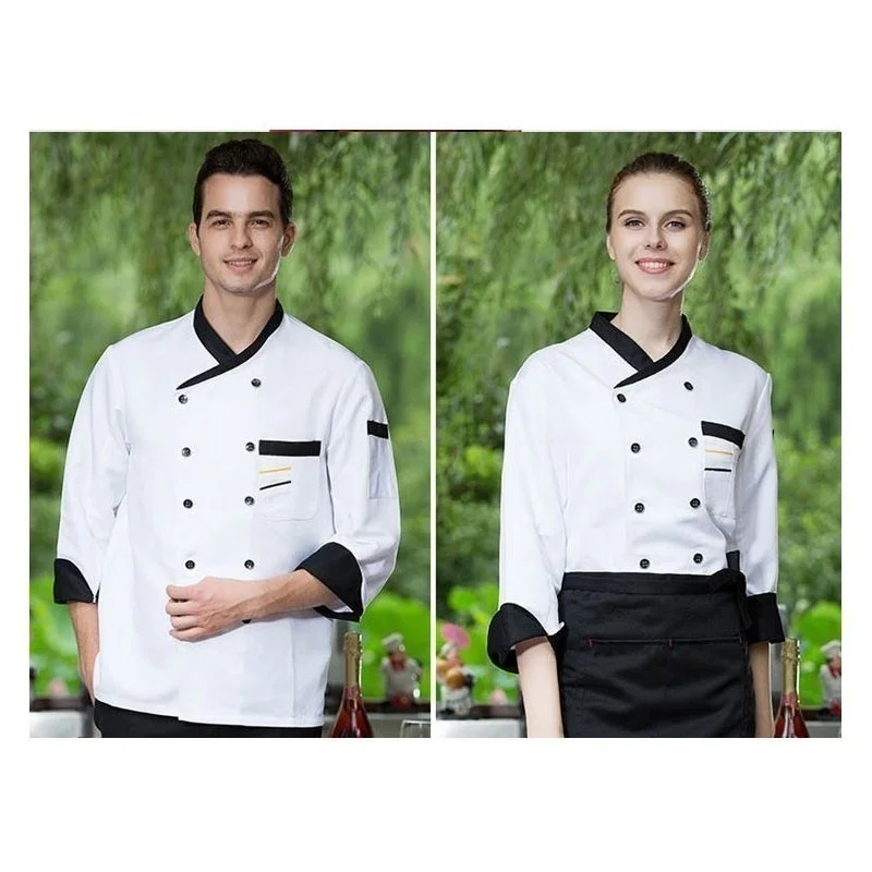 Куртка шеф-повара короткий/длинный рукав рубашка повара бариста ресторан отель Рабочая форма пекарь одежда для официанта