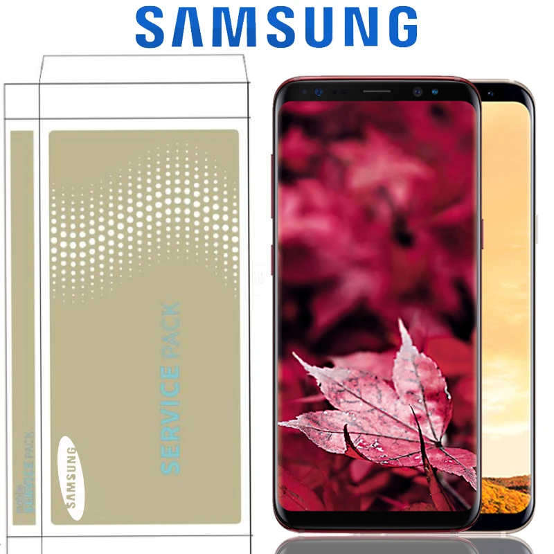 Оригинальный ЖК-дисплей для Samsung Galaxy S8 G950F G950U Plus G955 G955F с сенсорным экраном и