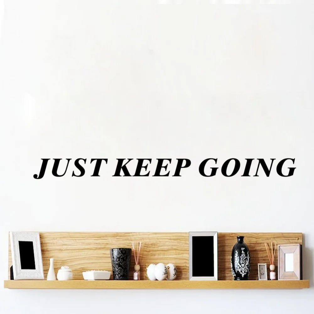

Just Keep Going Small Fitness Motivation Quote Wall Decal Gym Vinyl Lettering Sticker