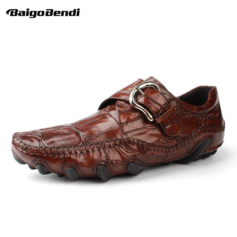 crocodile mens loafers