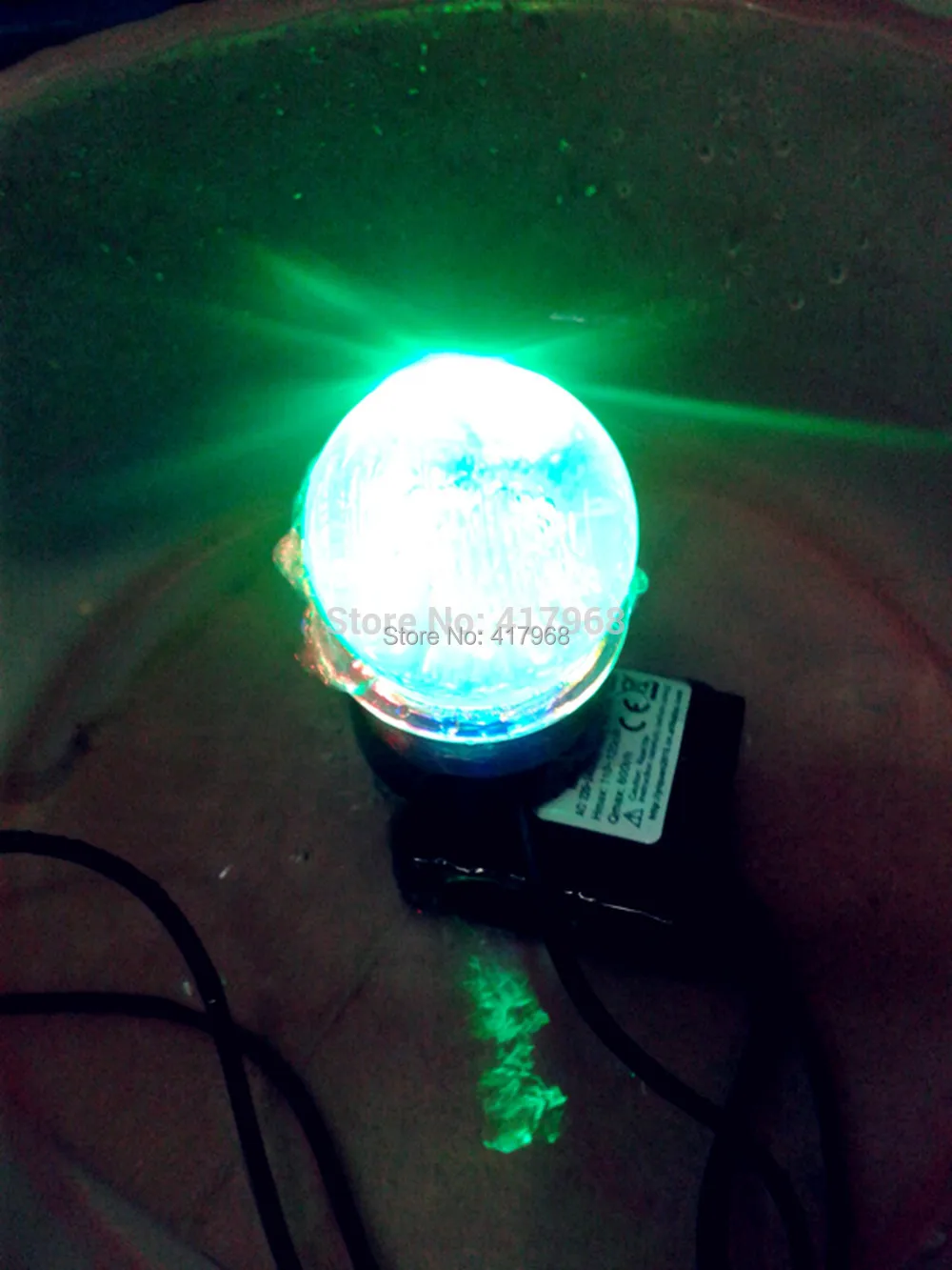 

4W Fountain pump with LED lights Resin Crafts Household water aquarium pump bonsai