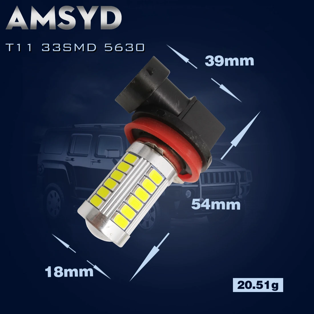 2 шт. * Высокое качество H11 светодиодные фары 5630 33SMD Противотуманные ДХО
