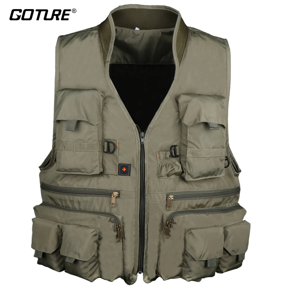 Goture Fly Fishing Vest for Men L/XL/XXL Cotton Waistcoat Fisherman
