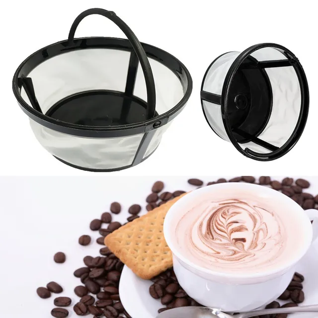 Morden 1pc 4 Cup Basket Style Permanent Coffee Filter Diy Morden 1pc 4 Cup Basket Style Permanent Coffee Filter Diy Dripper Pour Over Cafe