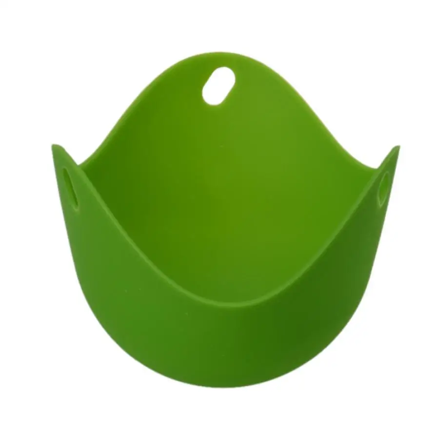Силиконовые Жарка яиц круг кремния миска для микроволновой печи кулинарный кухонный прибор Прямая Happy продажи ap623 - Цвет: Зеленый