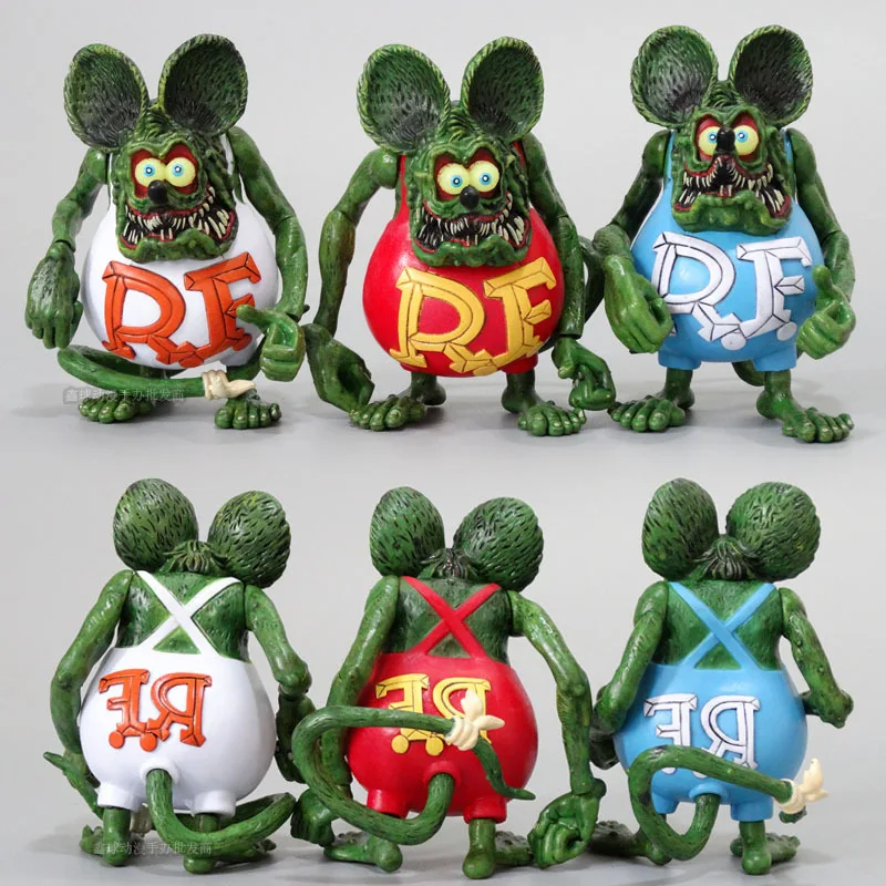 

Vogue Statue Rat Fink Classic Famous Big Daddy Cartoon Image Action Figure Model Toys Best Child Gift